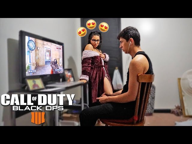 Distracting My Boyfriend While He Plays Call Of Duty Blackout!!