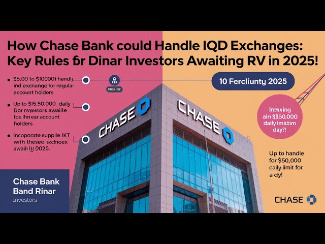 Chase Bank’s Approach to IQD Exchanges, Key Daily Limits and Investor Tips for the 2025 RV 📈 RV NEWS