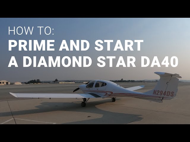 Priming and Starting a Diamond Star DA40