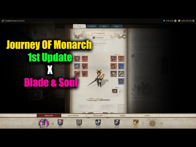 Journey OF Monarch 1st Update X Blade & Soul