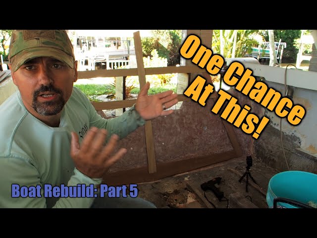 Cutting Transom Core - Coosa Board - Proline Boat Rebuild - Day 05