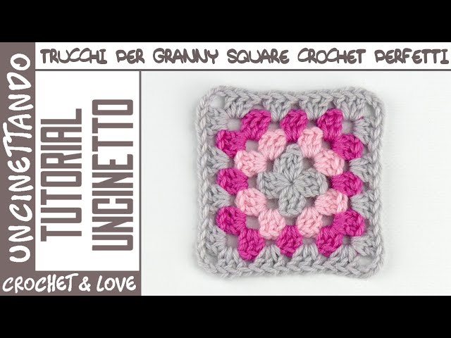 ✨ Granny Square Crochet Perfetto! I Miei Trucchi per Mattonelle Impeccabili 🧶✨