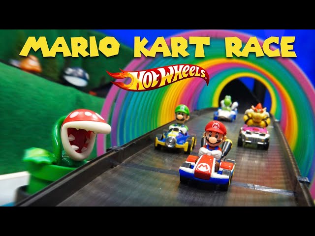 🔥 Hot Wheels MARIO KART 2019 Toy Car Race | Diecast Racing Nintendo