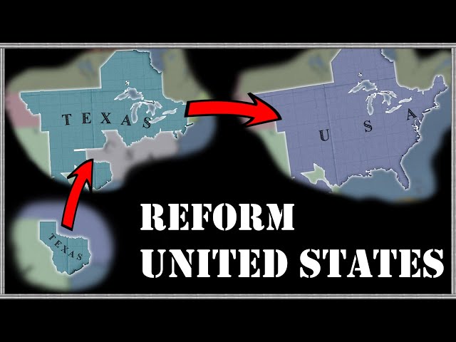 Reforming the United States as Texas in vanilla Victoria 2