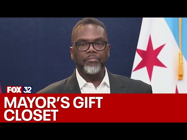 Chicago mayor says public is free to see what's in his gift closet, but there's a catch