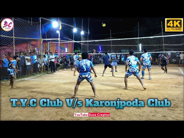 T.Y.C CLUB V/s KARONJPODA CLUB || SEMI FINAL SET || KARONJPODA VOLLEYBALL TURNAMENT 2025 😱..