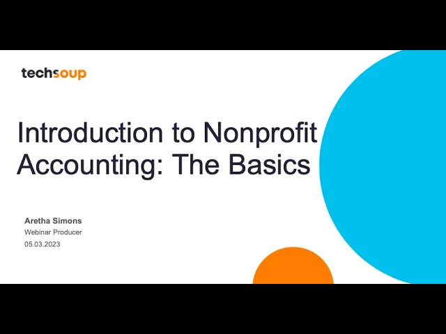 Introduction to Nonprofit Accounting  The Basics