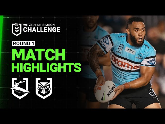 NRL Match Highlights 2025 | Sharks v Warriors | Pre-Season Week 1