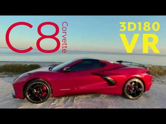 [3D180 VR] Jump into the C8 Corvette Stingray Z51 with Stingray.R Package in Red Mist