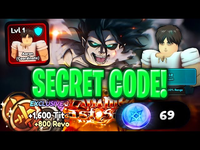 Anime Last Stand TITAN UPDATE CODES AARON (EREN) SHOWCASE! ROBLOX ANIME LAST STAND CODES 2025