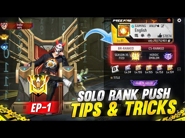 SOLO RANK TIPS AND TRICKS | HOW TO REACH GRANDMASTER IN SOLO | SEASON 35