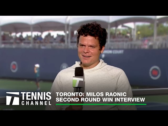 Milos Raonic Happy For Fresh Start; Toronto 2R Win