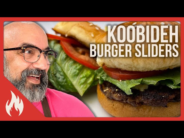 Persian Koobideh Kabob Burger Sliders - همبرگر اسلایدر کوبیده