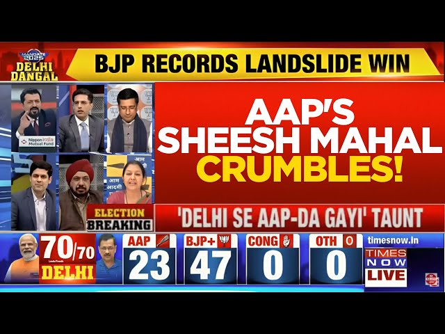 LIVE Delhi Election Results | Manish Sisodia Loses Jangpura Seat | AAP | Arvind Kejriwal | LIVE News