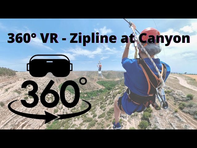 360 VR Video ZIPLINE - CANYON VR TOUR - Insta360 One X2