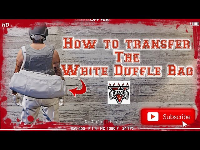 HOW TO TRANSFER THE WHITE DUFFLE (ANY) BAG TO ANOTHER OUTFIT |GTA5 ONLINE| *1.50*