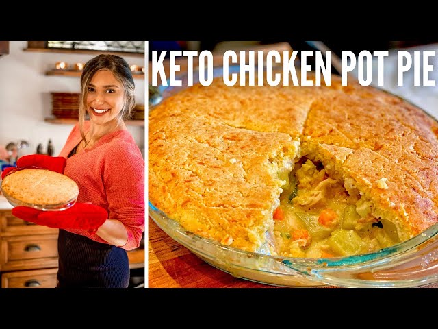 JUICY KETO CHICKEN POT PIE! How to Make Keto Chicken Pot Pie That's ONLY 4 NET CARBS!