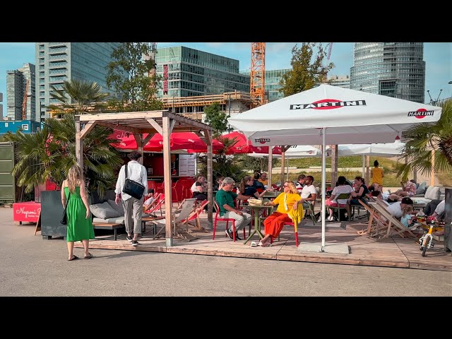 Vienna Walk Donauinsel, Copa Beach (Copa Cagrana), July 2023 | 4K HDR