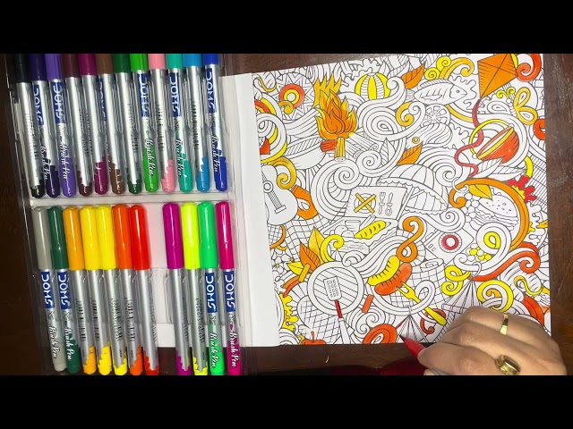 Calming Mandala Coloring ASMR | Relax & Focus with 'Saware' by Arijit Singh