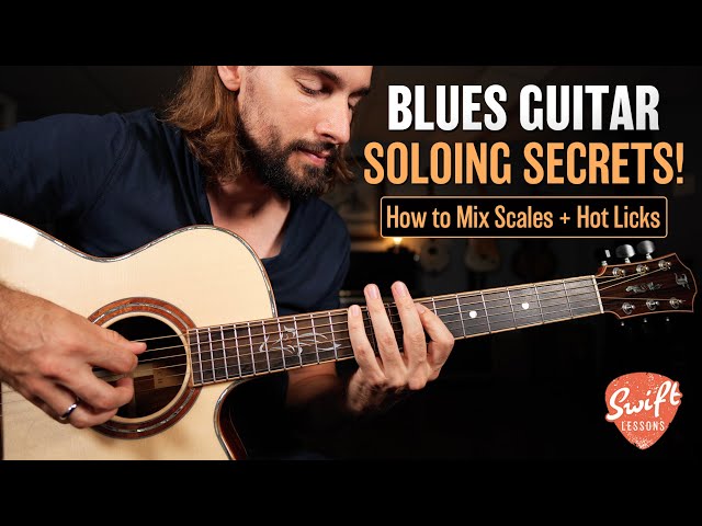 Blues Soloing Secrets - Mixing Scales + 12 Bar Blues Guitar Licks in E