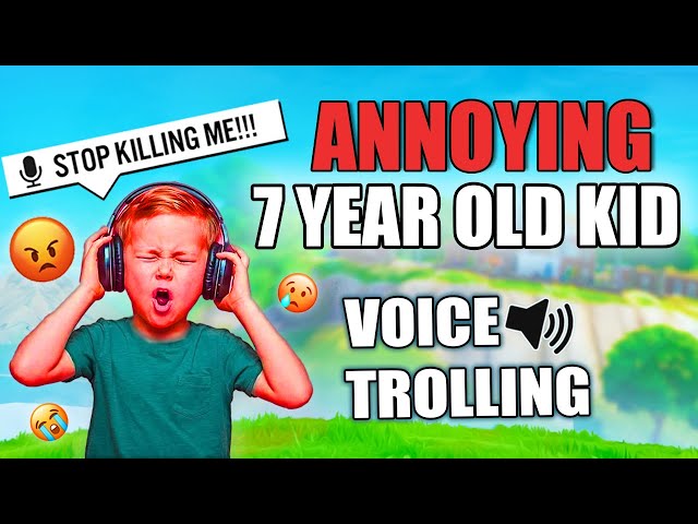 Annoying Kid Voice Trolling on Fortnite