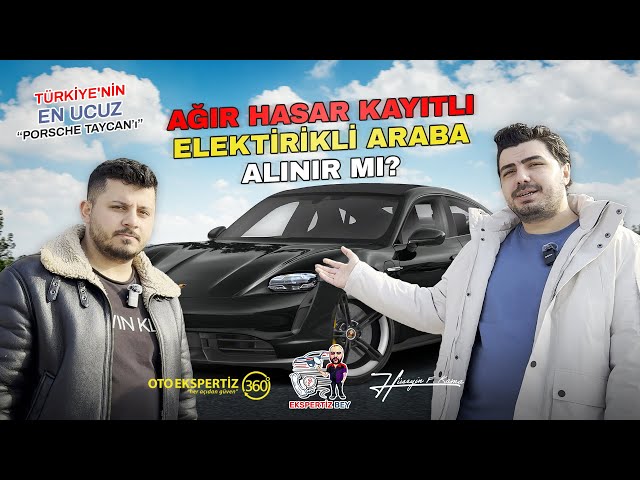 Ağır Hasarlı Elektrikli Araç Alınır mı? Türkiye’nin En Ucuz Porsche Taycan’ı!