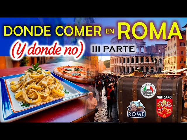 Donde comer en Roma