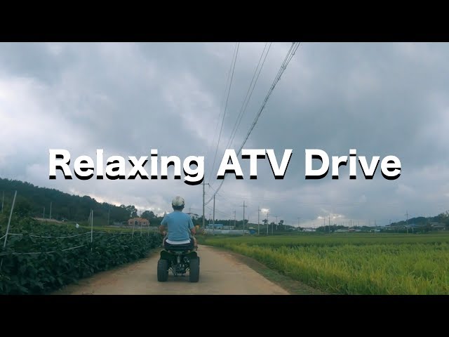 Relaxing ATV Drive in Rural South Korea| Nature Video with Calm Music