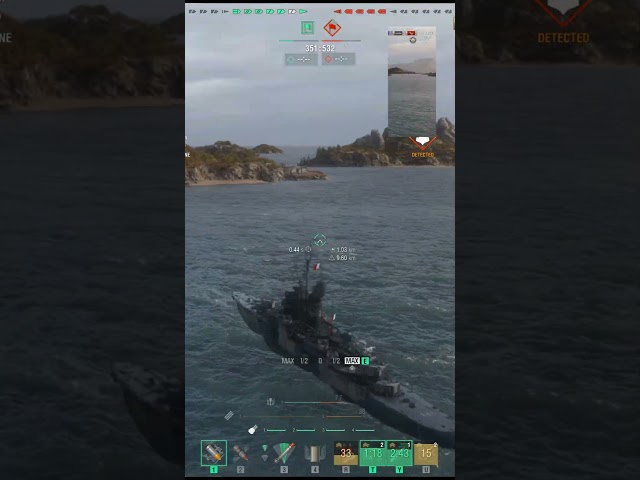 🔥Bayard🔥too Gotcha moment from the Sub🔥🔥#worldofwarships #wows #cq #navalbattle