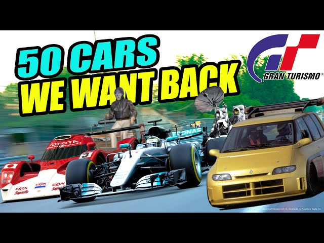 Top 50 Cars We Want Back In Gran Turismo 7