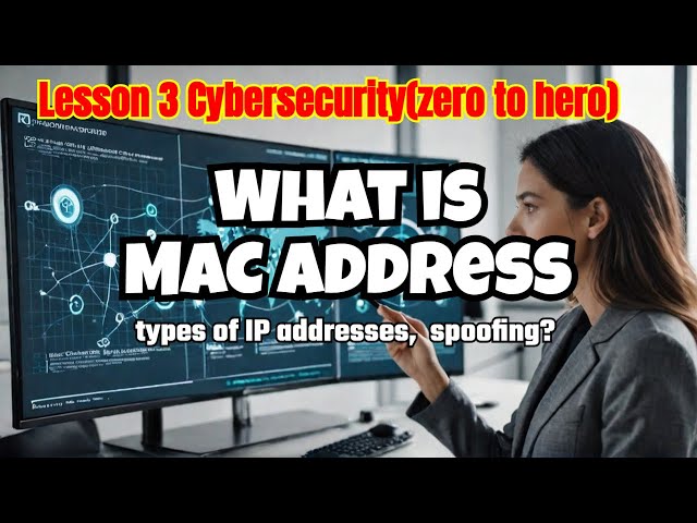 Lesson 3 Cybersecurity(zero to hero) What is MAC address, types of IP addresses,  spoofing?