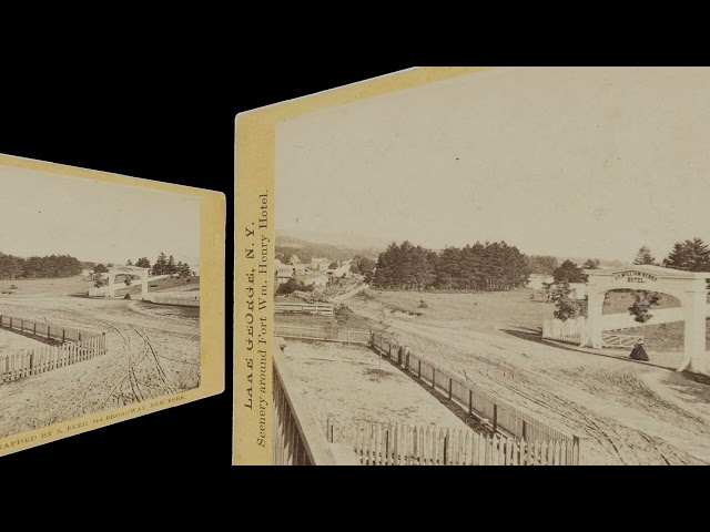 Scenery around Fort Wm. Henry Hotel, pre-1868 (VR 3D still-image)