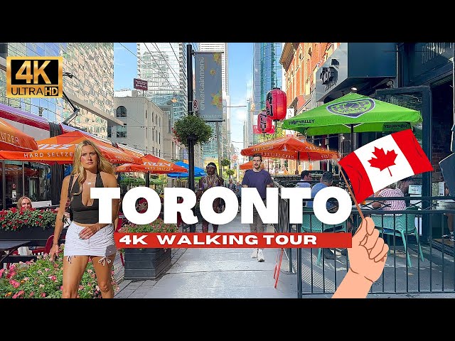 🇨🇦 Walking Toronto's Downtown Entertainment District | 4K Walking Tour [4K HDR 60fps]