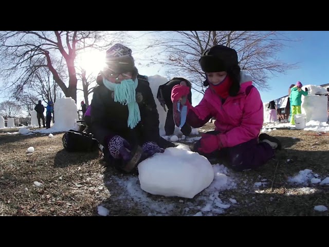 Winterfest Lake Geneva 2018 - Kids Snow Sculpting