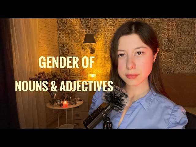 ASMR: Russian Language Lesson🪆(gender of nouns and adjectives)