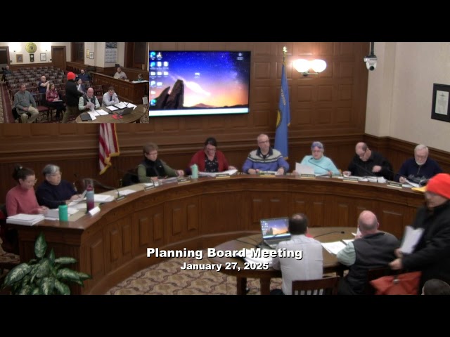 Planning Board Meeting 01/27/2025