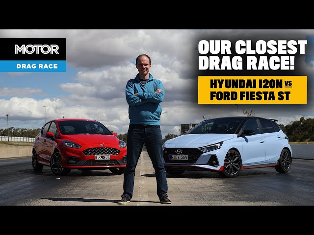 Hyundai i20 N vs Ford Fiesta ST DRAG RACE | MOTOR