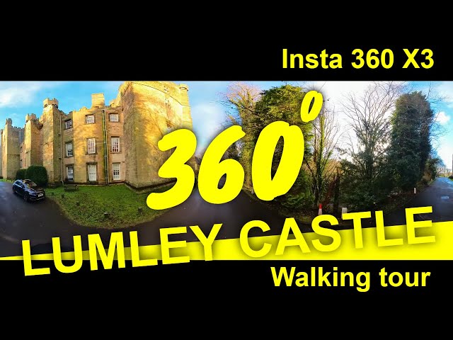 Lumley Castle 360 degree winter walking tour - A great place to stay and eat in County Durham, UK