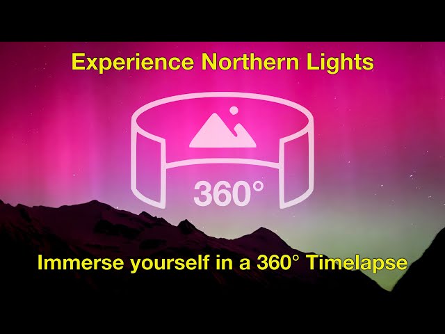 You Won't Believe This Aurora Borealis Over Switzerland | 4K 360° Timelapse