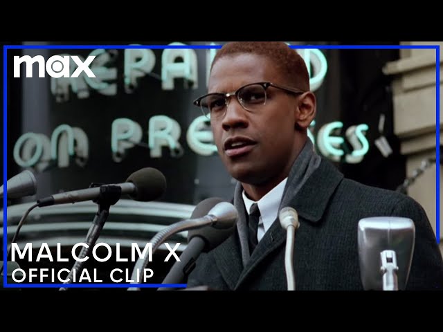 Denzel Washington Gives Malcolm X's Powerful Speech | Malcolm X | Max