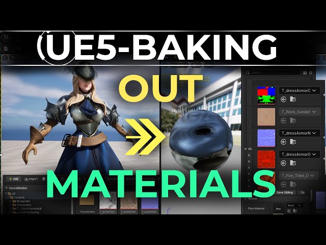 UE5: Bake Materials to Texture Maps (60 Seconds!!)