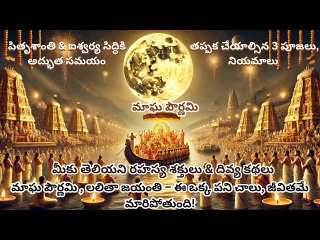 Magha Purnima 2025 | Lalitha Jayanthi 2025: Rituals & Hidden Mystery🔥🛕#devotional #pauranik.#god