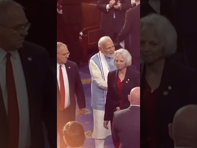 PM Modi receives a grand welcome amid thunderous applause in the US Congress