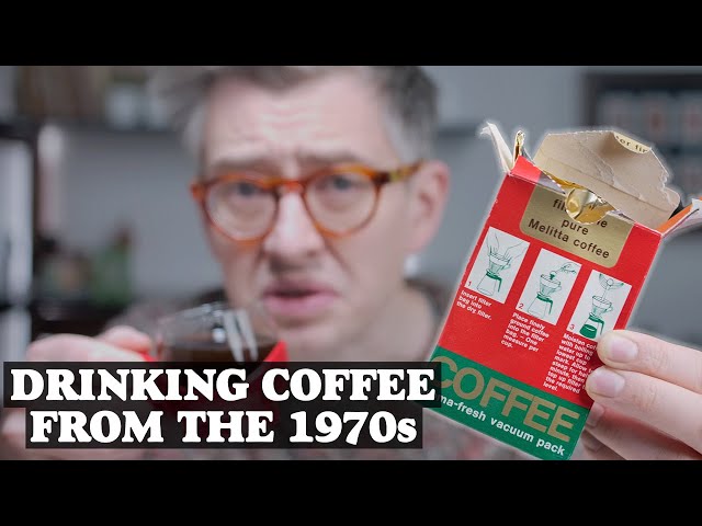 Drinking Coffee From The 1970s