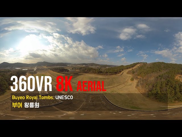 360VR [8K aerial] Buyeo Royal Tombs, UNESCO (부여 왕릉원 扶餘 王陵園)