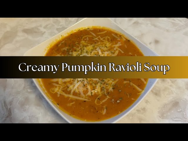 Creamy Pumpkin Ravioli Soup, Cozy Vegan Comfort Food! | Hal To-Do-It