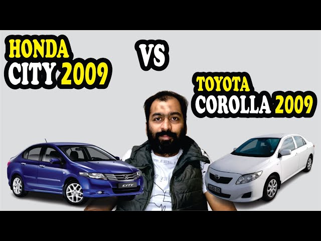 Honda City 2009 vs Toyota Corolla 2009 Comparison | Which Car is Better? | Auto Talk with Hur