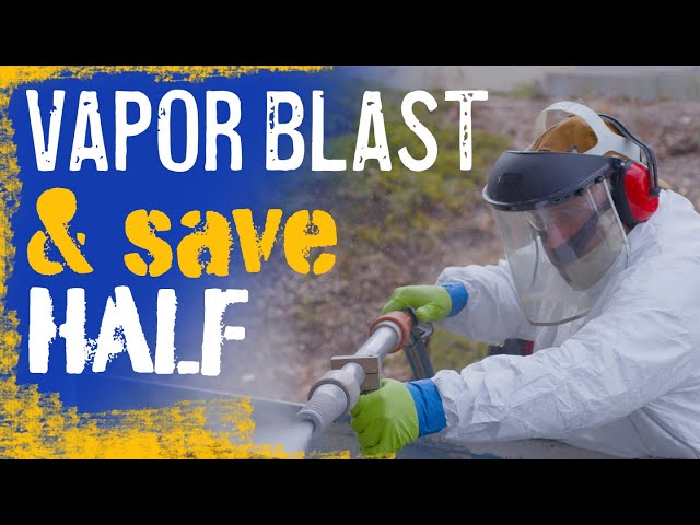 Vapor Abrasive Blasting | Blasting With Pressurized Water, Not Air | Cut Costs In HALF