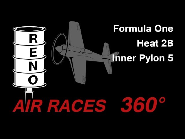 RENO AIR RACES 2016 | Formula One Heat 2B from the Pylon in 360°