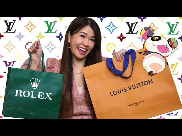 LOUIS VUITTON x MURAKAMI BAG UNBOXING 2025 - What I Got For Christmas & Special Rolex Watch!